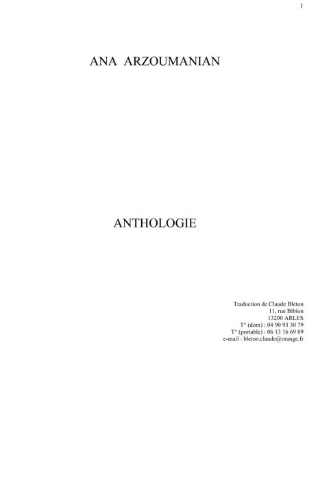 ARZOUMANIAN-AntologieFR